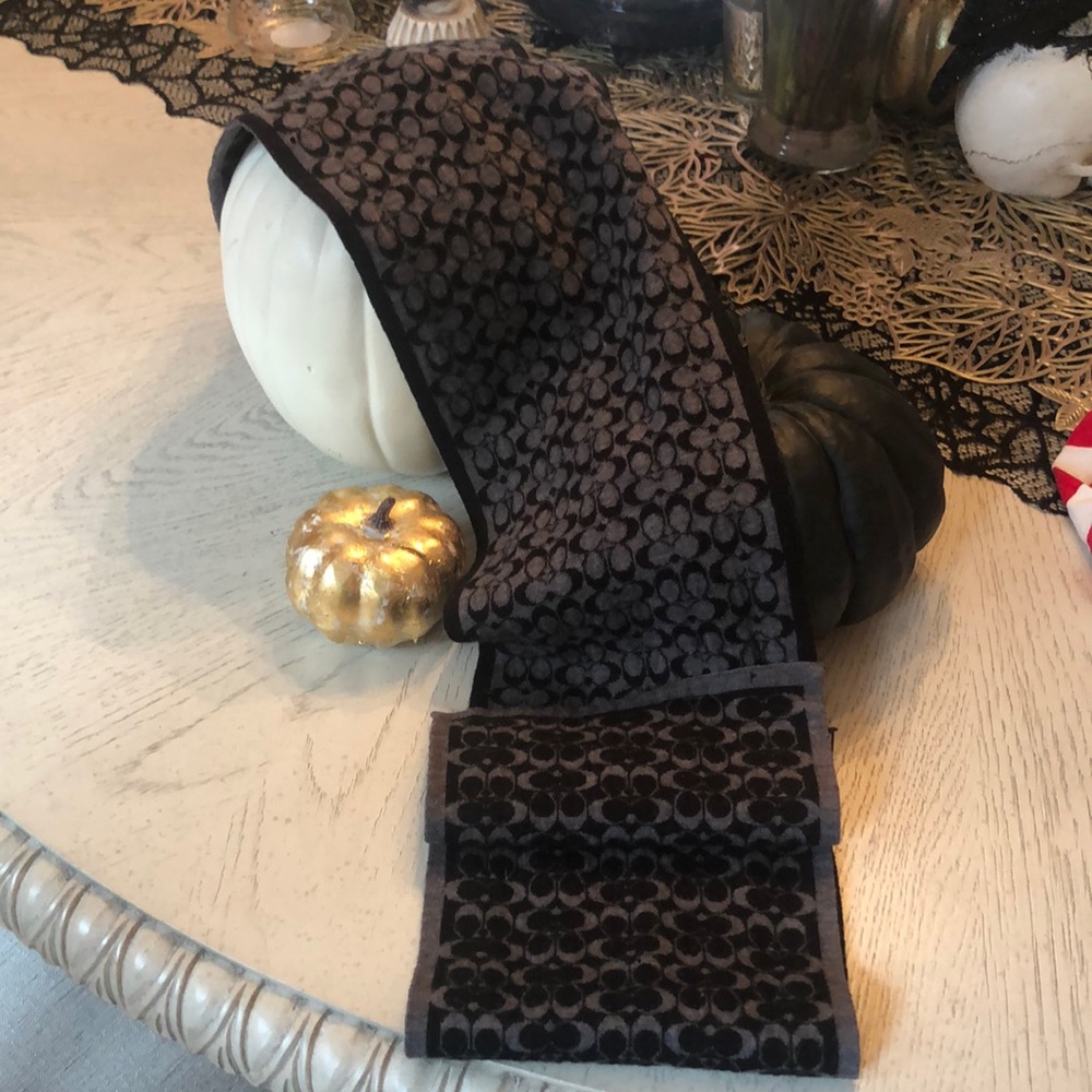 Coach logo scarf